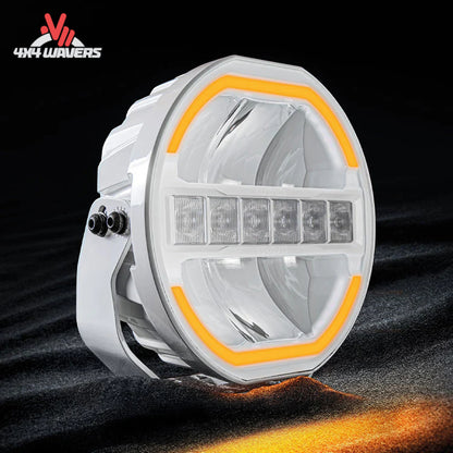 Close-up view of advanced optical elements used in the Strands Skylord 9 driving light