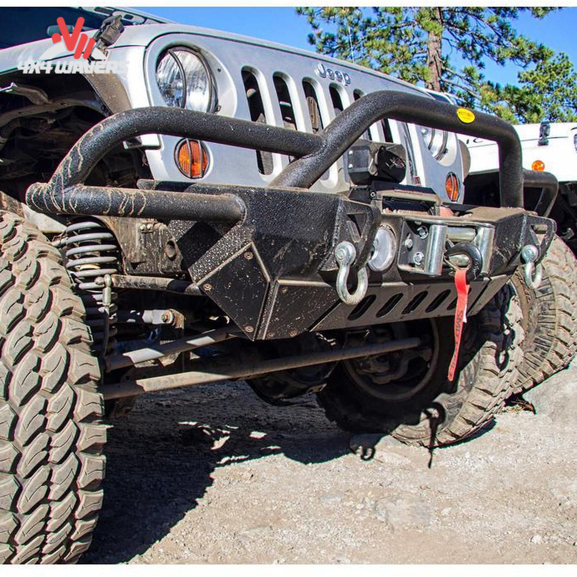 Jeep Wrangler JK SRC Gen2 bumper showing high-clearance design