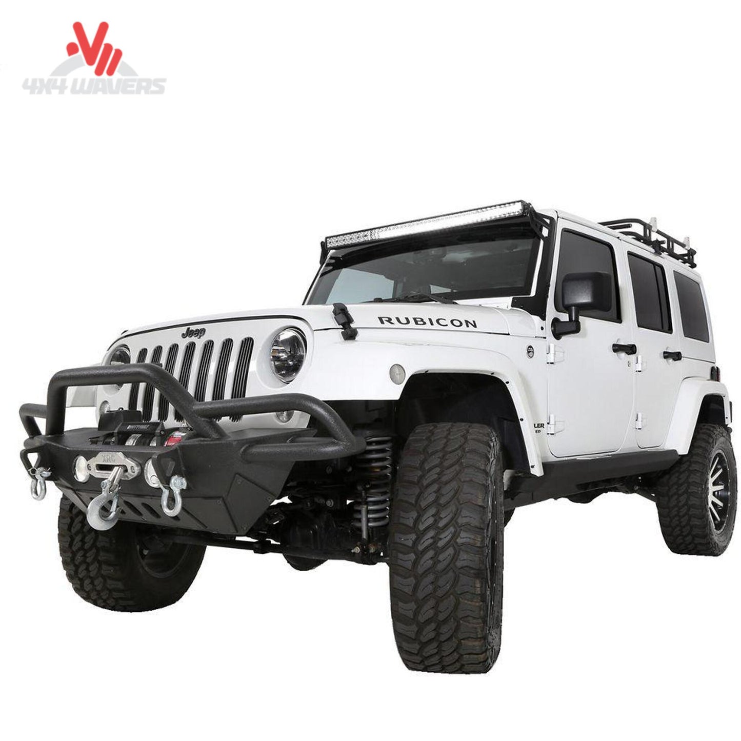 Angled view highlighting the aggressive profile and improved approach angle of the SRC Gen2 bumper