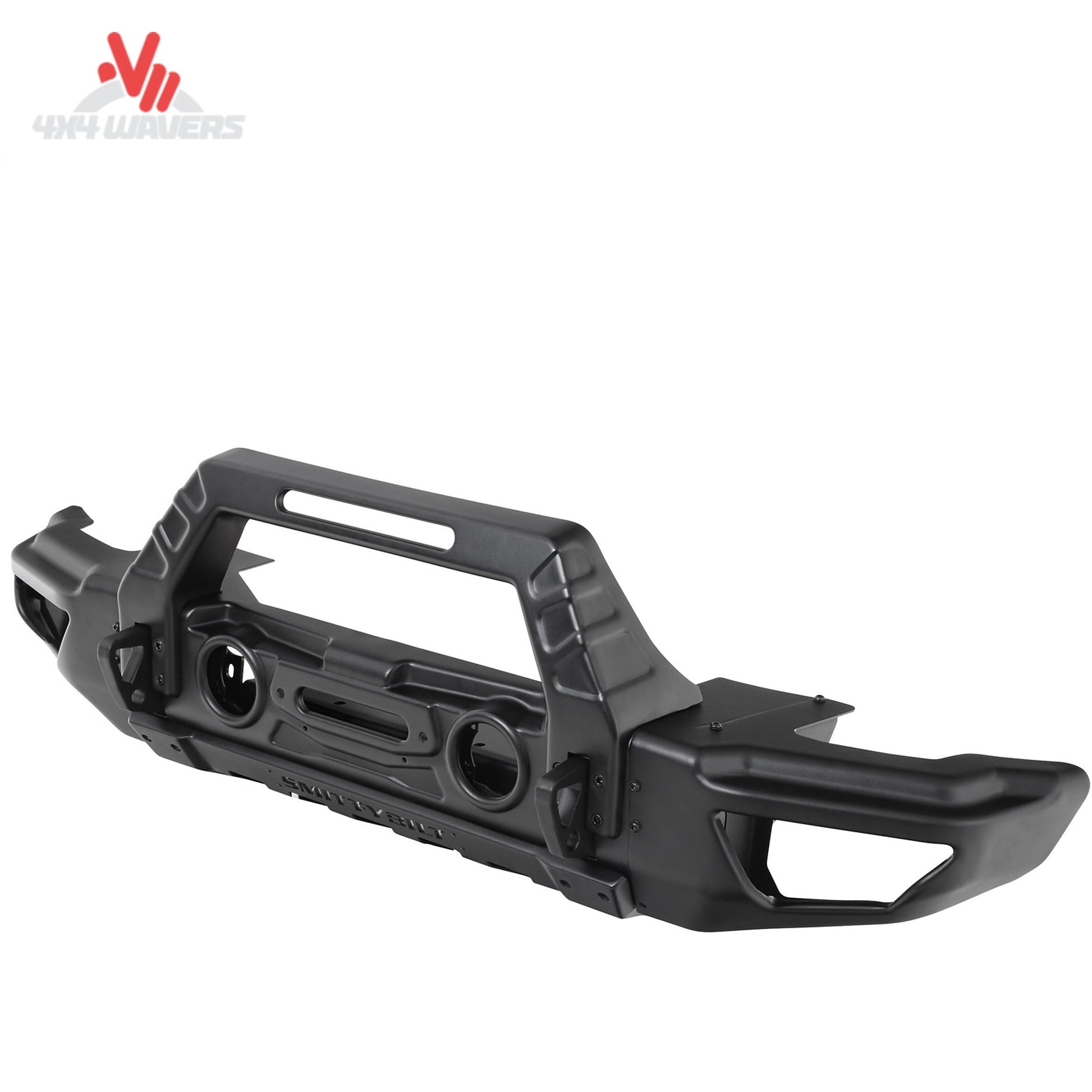 Modular steel bumper wing extensions designed for Smittybilt Stryker bumper systems on Jeep vehicles