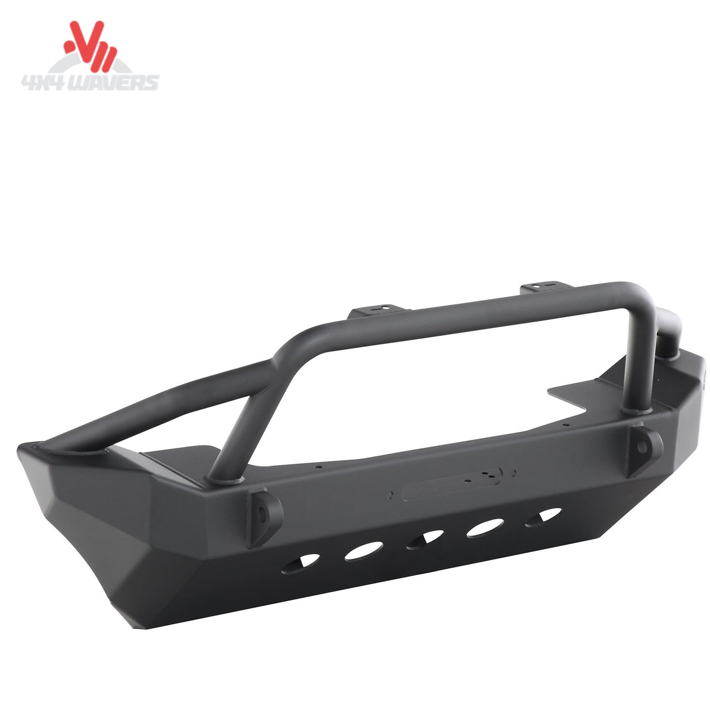Heavy-duty steel XRC Gen1 bumper featuring built-in winch mounting capability for Jeep Wrangler JL and Gladiator JT