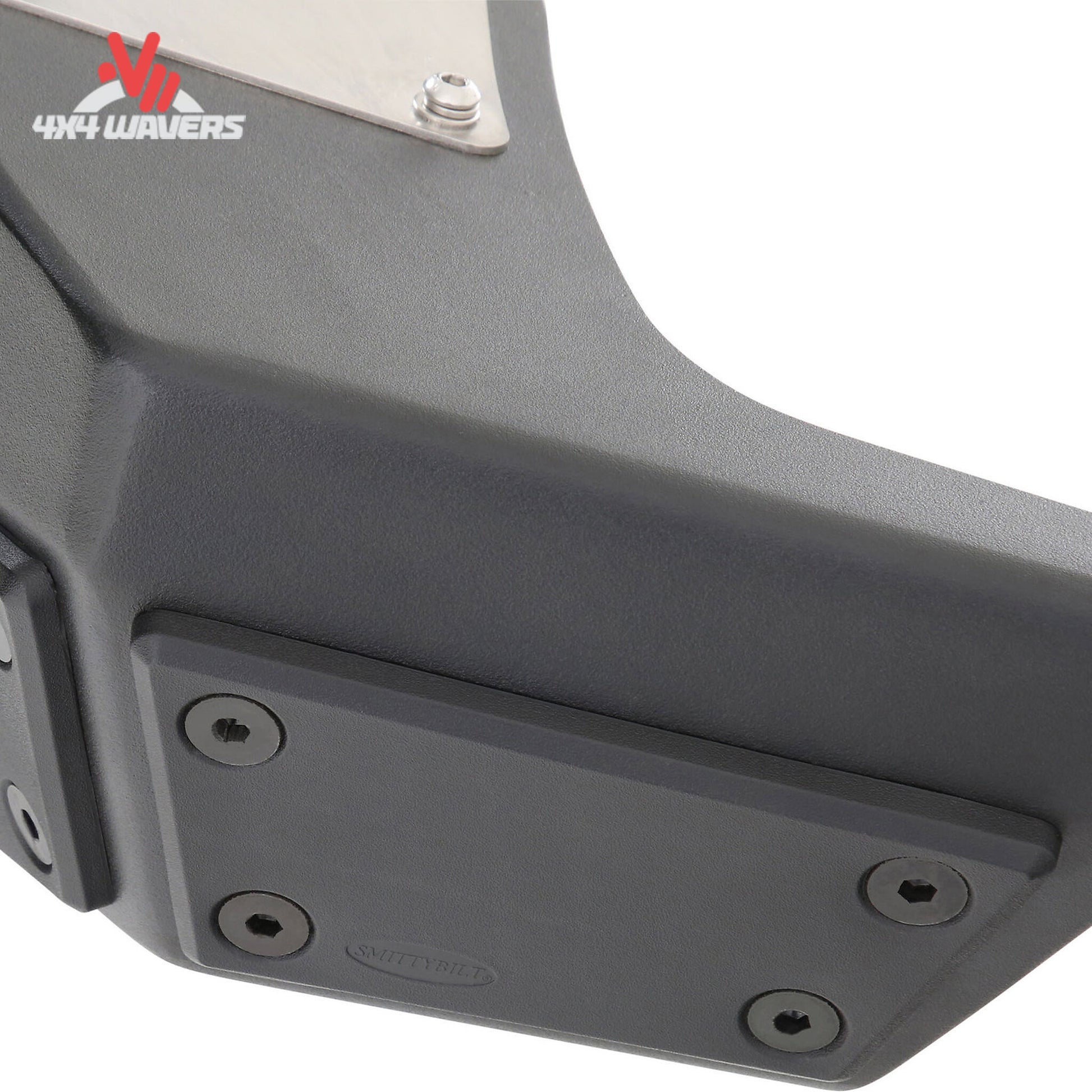Reinforced D-ring recovery mounts on Smittybilt XRC Gen2 rear bumper