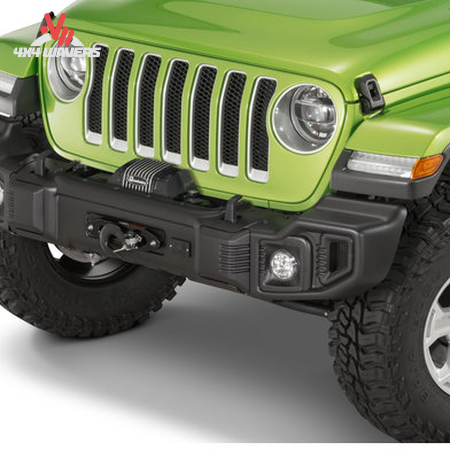 Jeep Wrangler JL equipped with Rugged Ridge Spartacus front bumper