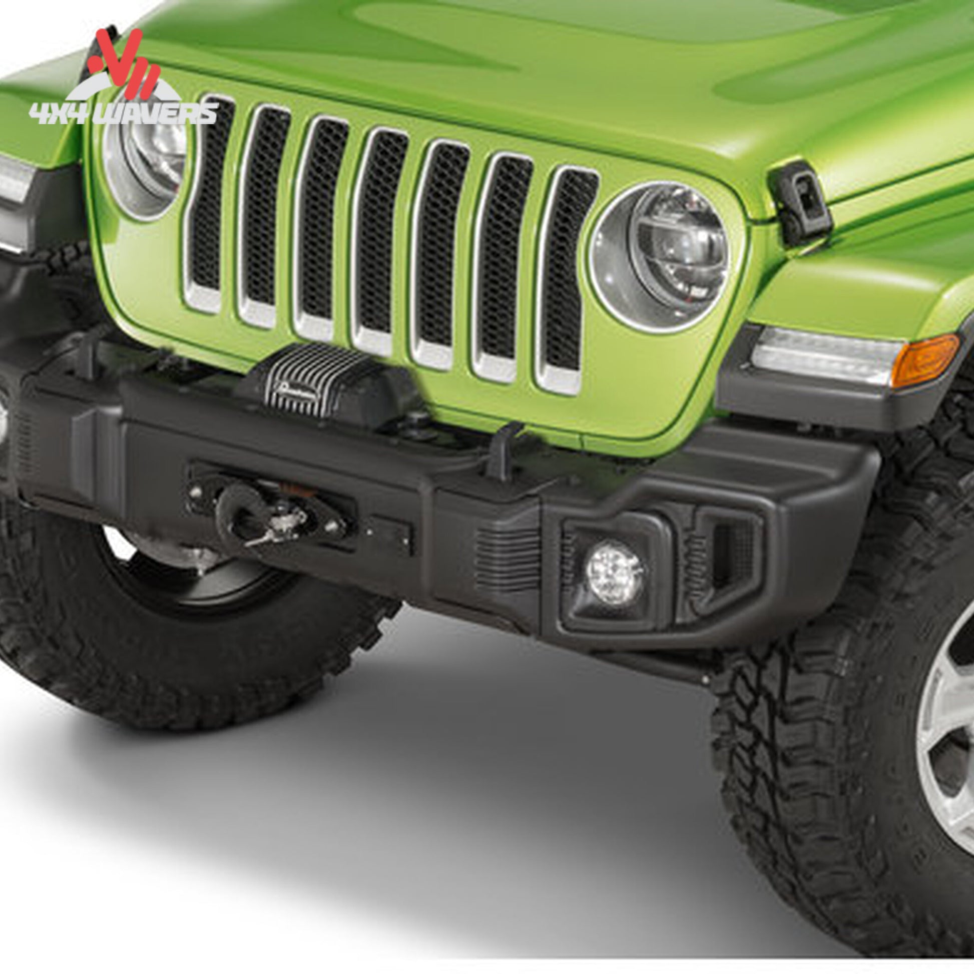 Jeep Wrangler JL equipped with Rugged Ridge Spartacus front bumper