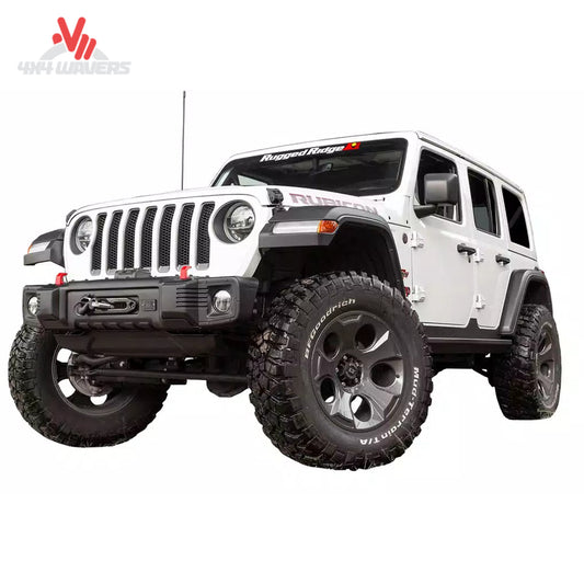 Jeep Wrangler JL equipped with Rugged Ridge Spartacus stubby bumper