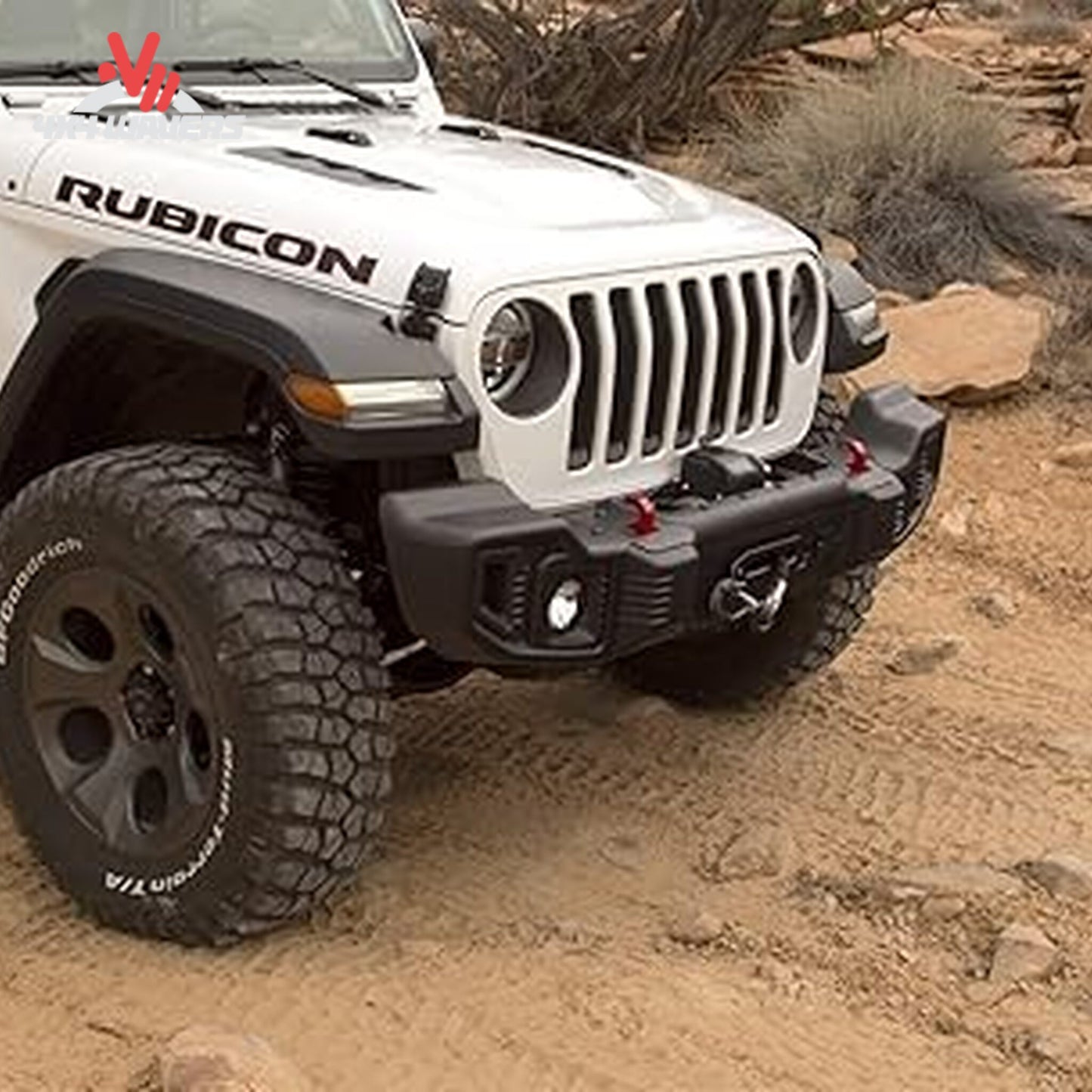 Rugged Ridge winch mount plate on Jeep Gladiator JT