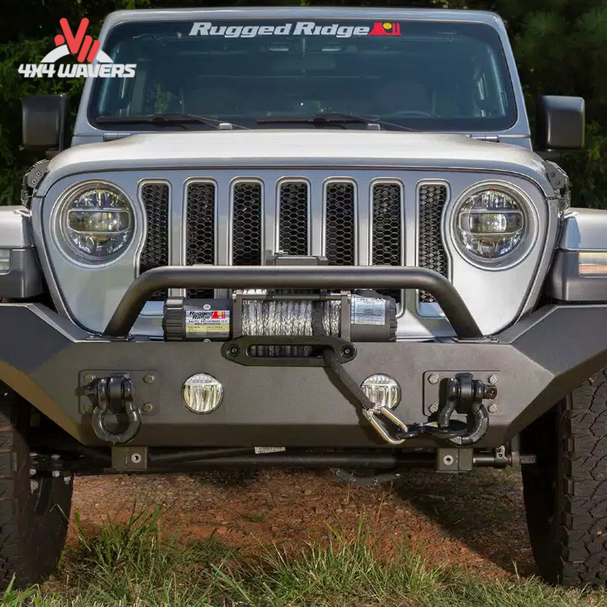 How does the Spartan front bumper improve protection and styling on a Jeep Wrangler JL?