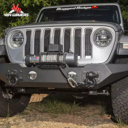 How does the Spartan front bumper improve protection on a Jeep Wrangler JL?