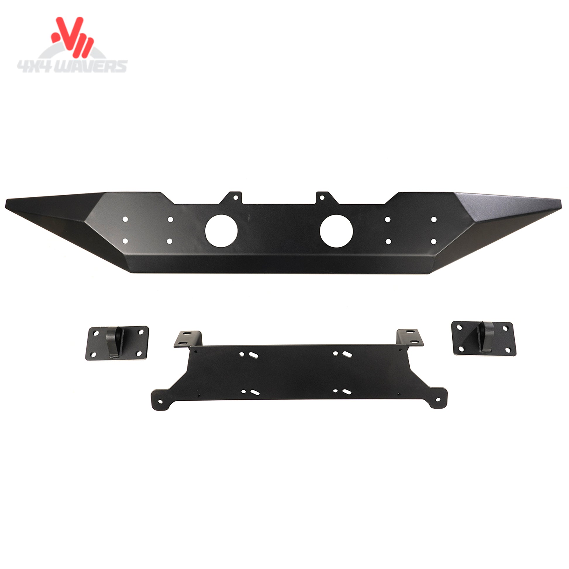 Integrated winch plate on Rugged Ridge Spartan bumper