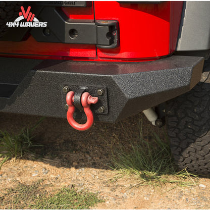 Full width corner protection on Rugged Ridge Spartan rear bumper