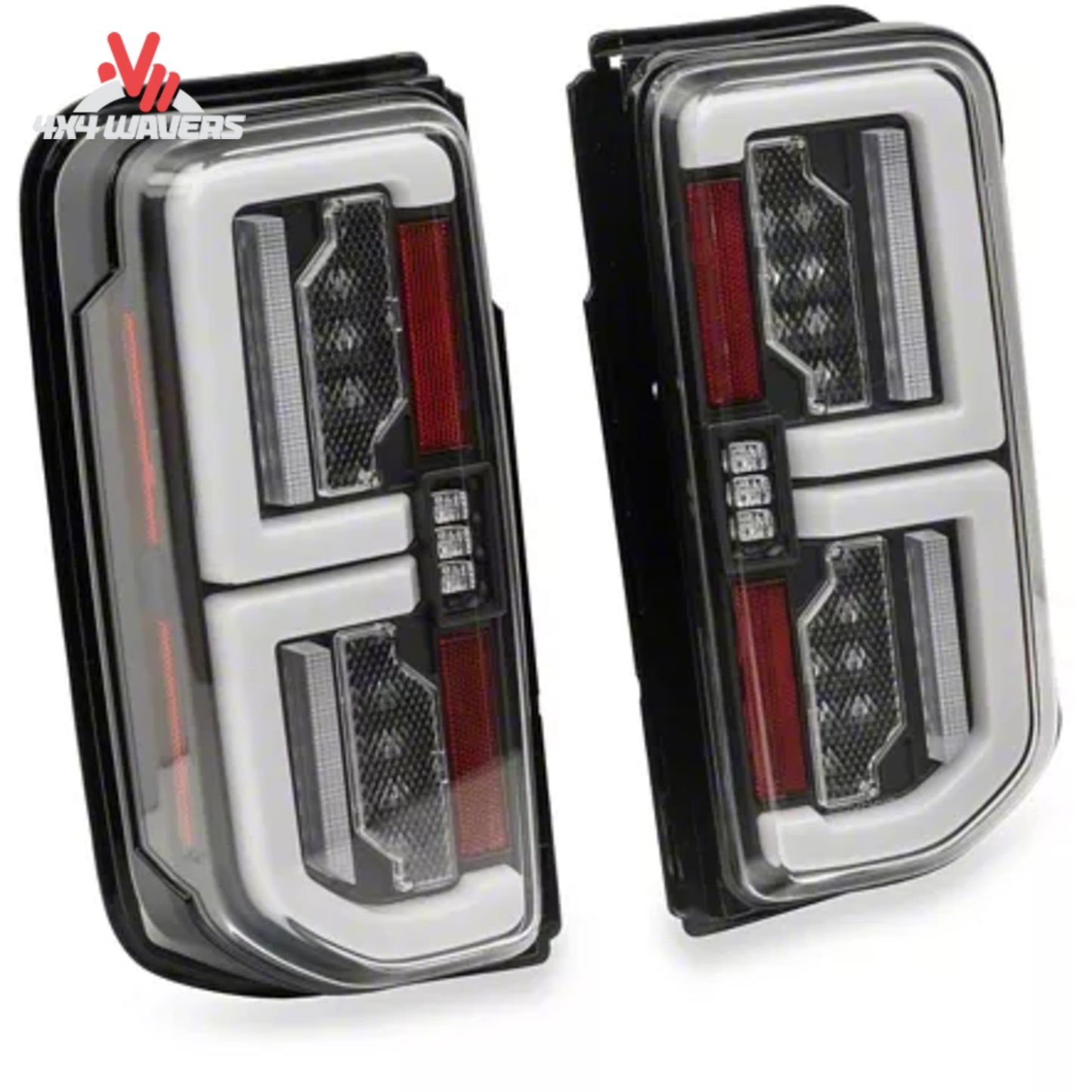 Spyder black LED tail lights for 2021-2026 Ford Bronco factory LED models