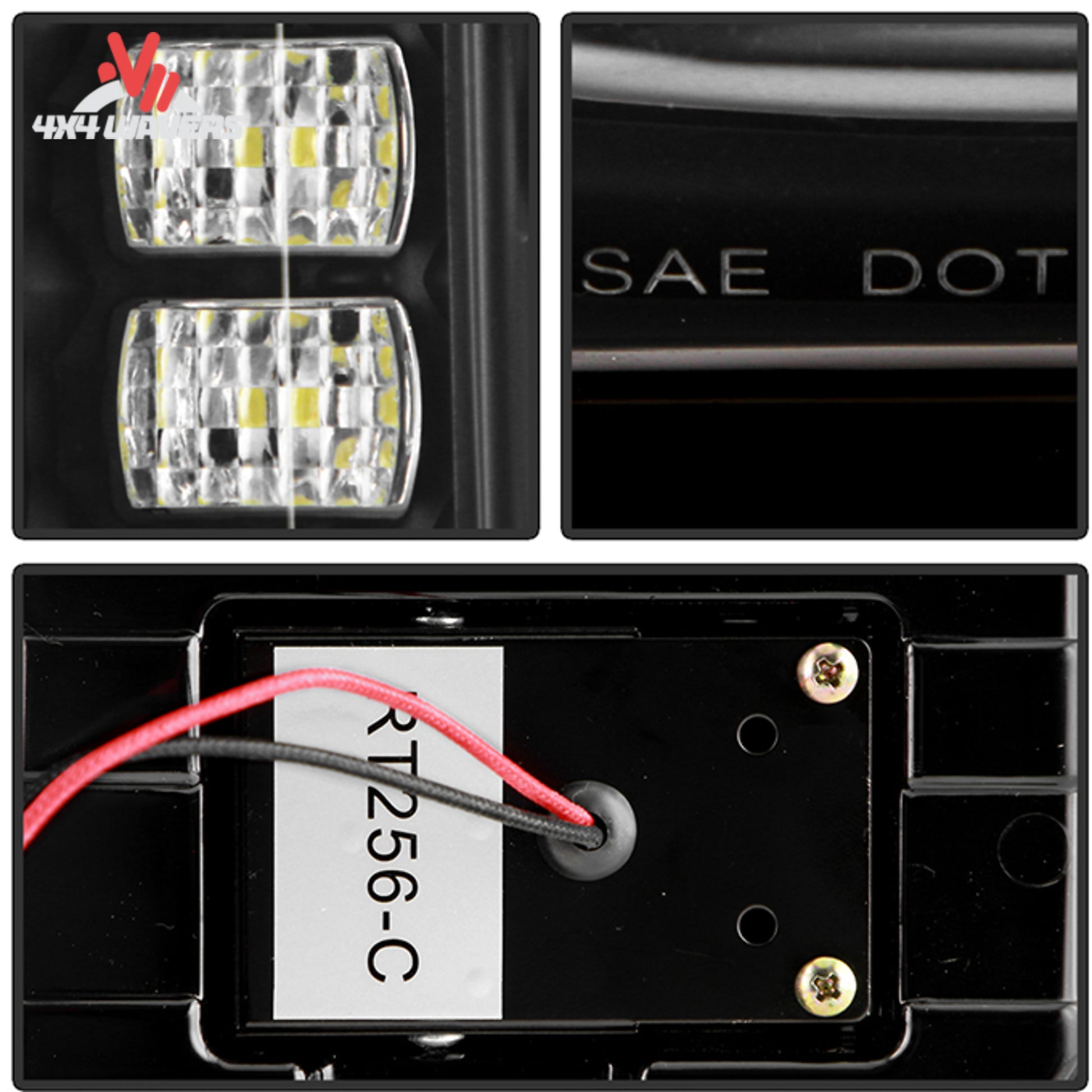 Detailed view of the integrated LED light bar design used in Spyder Bronco tail lights