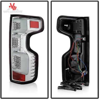 Spyder Auto chrome clear LED tail lights pair for Chevy Silverado 1500 SKU 5087287