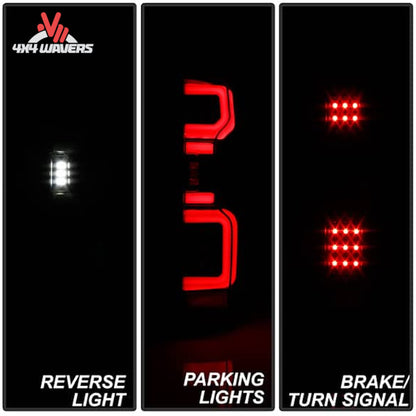 Spyder Auto chrome clear LED tail lights pair for Chevy Silverado 1500 SKU 5087287