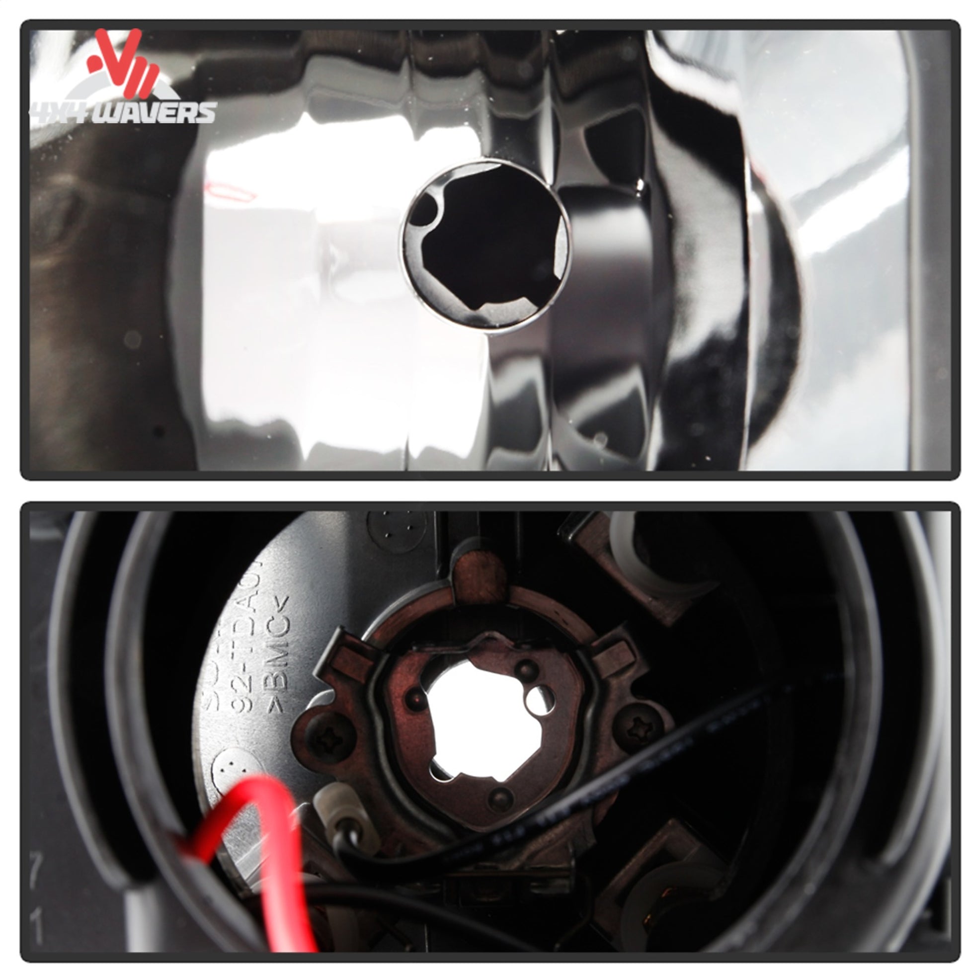 Chrome Spyder Projector Headlights for 2018-2020 Ford F-150 with plug-and-play harness, featuring sleek design and bright illumination.