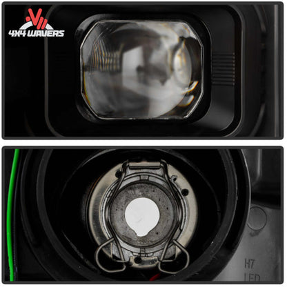 Spyder Auto projector headlights for 2021-2023 Ford F-150 with detailed lens design and modern styling.