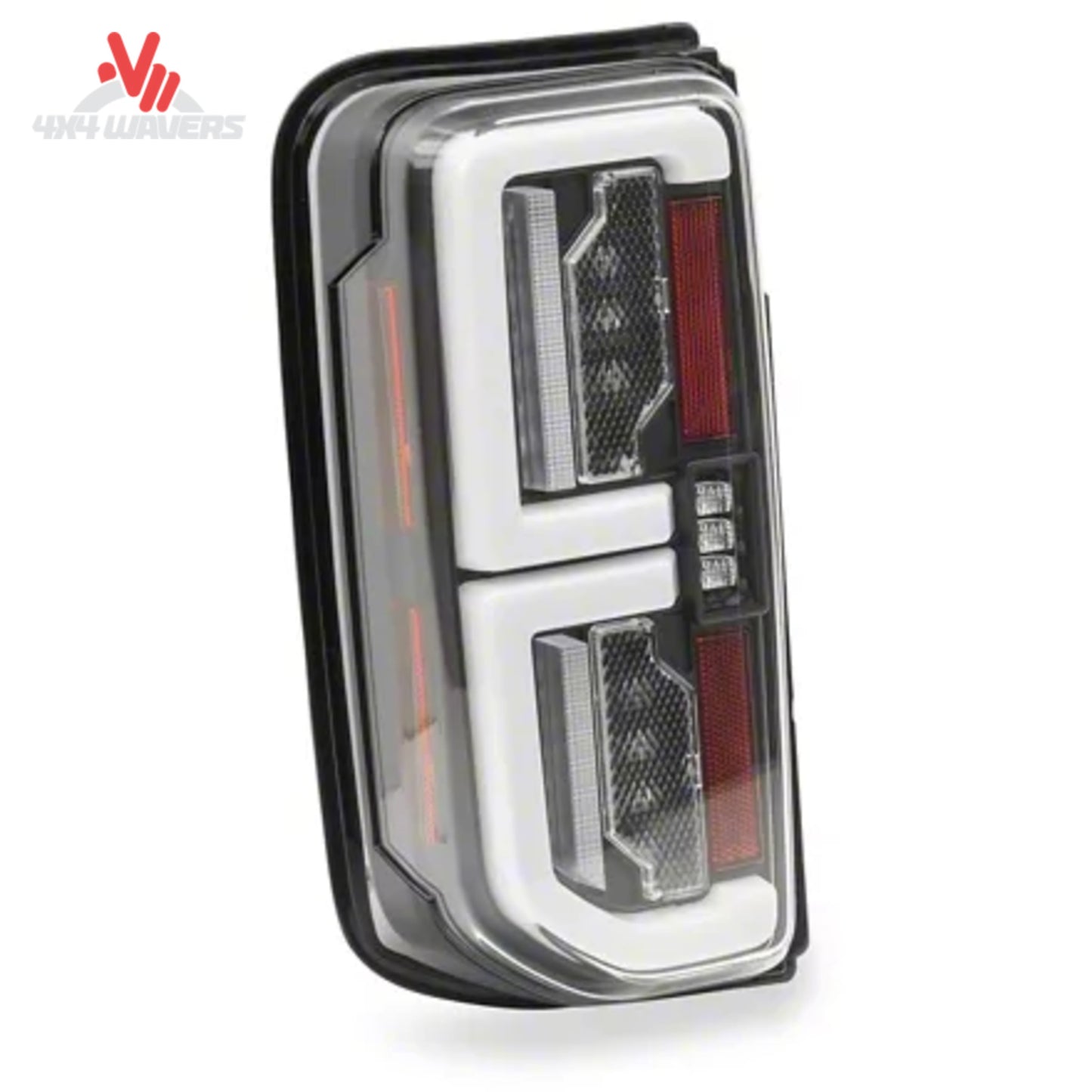 Spyder LED light bar tail light detail for Ford Bronco