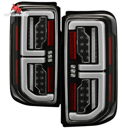 Spyder LED light bar tail light detail for Ford Bronco