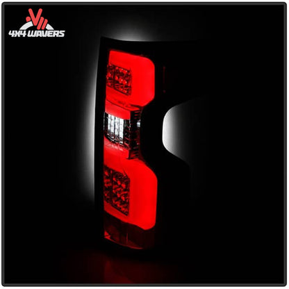 High output LED brake light illumination behind clear lens chrome housing SKU 5087287