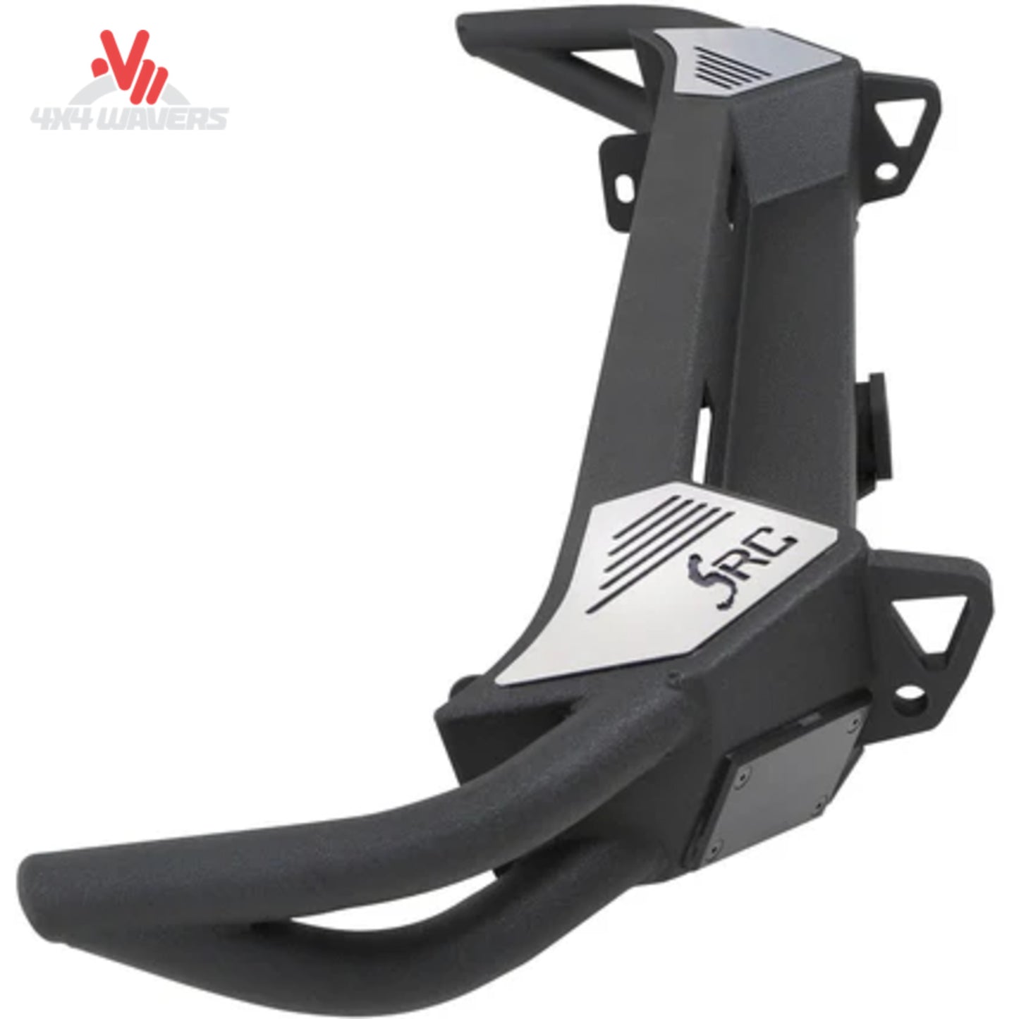Integrated receiver hitch on Smittybilt SRC Gen2 rear bumper
