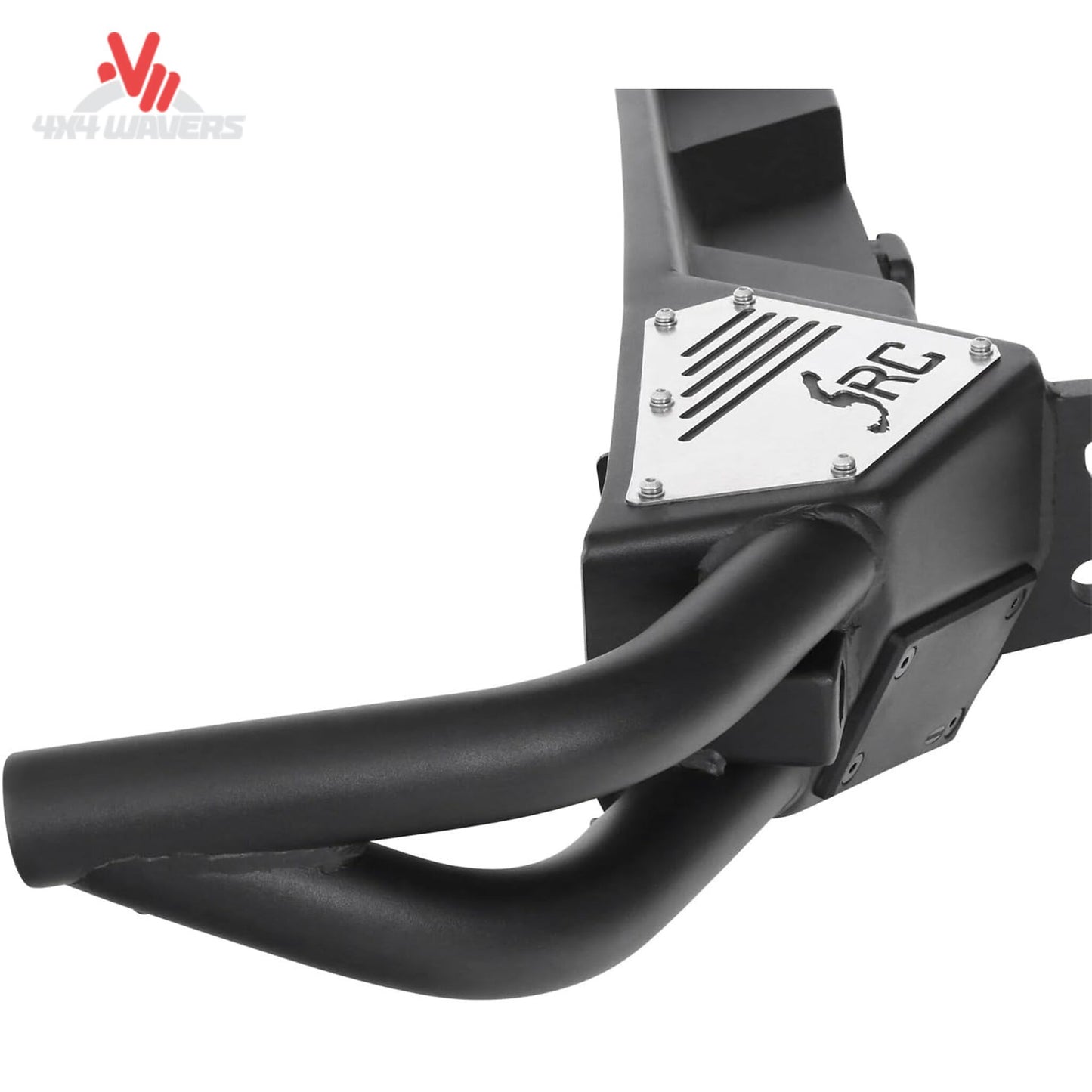 Integrated Class III hitch and reverse light kit on Smittybilt bumper