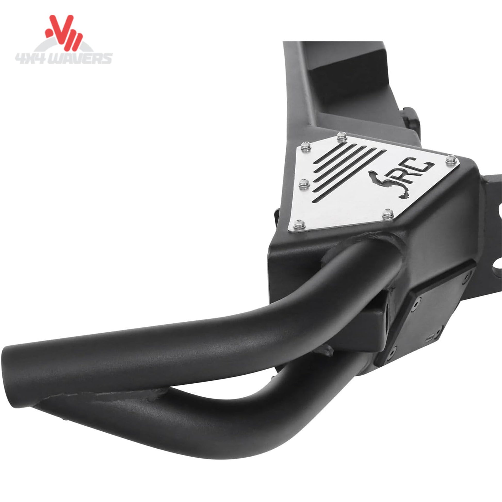 Integrated Class III hitch and reverse light kit on Smittybilt bumper
