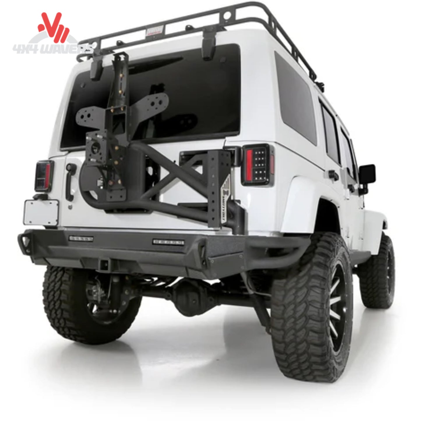 How does the SRC Gen2 rear bumper improve off-road capability on a Jeep JK?