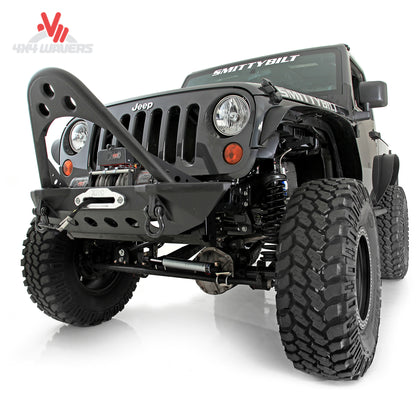 How does a stinger bumper improve off-road protection on a Jeep JK?