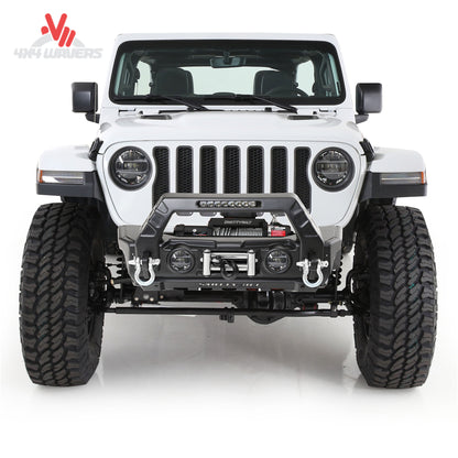 Smittybilt Stryker bumper installed on Jeep Wrangler JL; How does the Stryker front bumper improve approach angle on a Jeep JL?