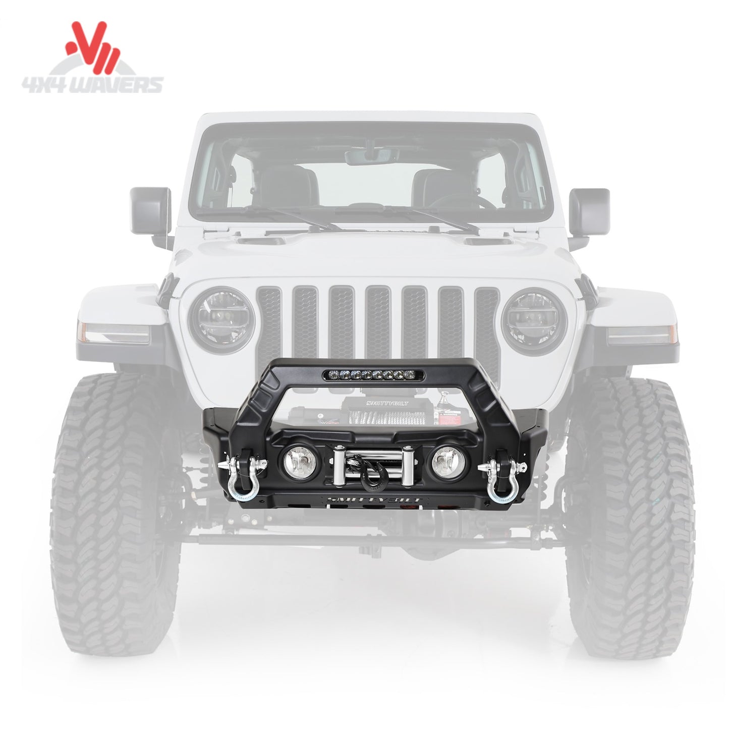 Stryker bumper wings installed on Jeep Wrangler JL