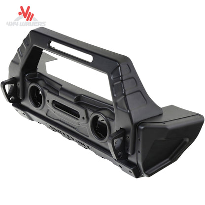 Integrated D-ring recovery mounts on Smittybilt Stryker bumper