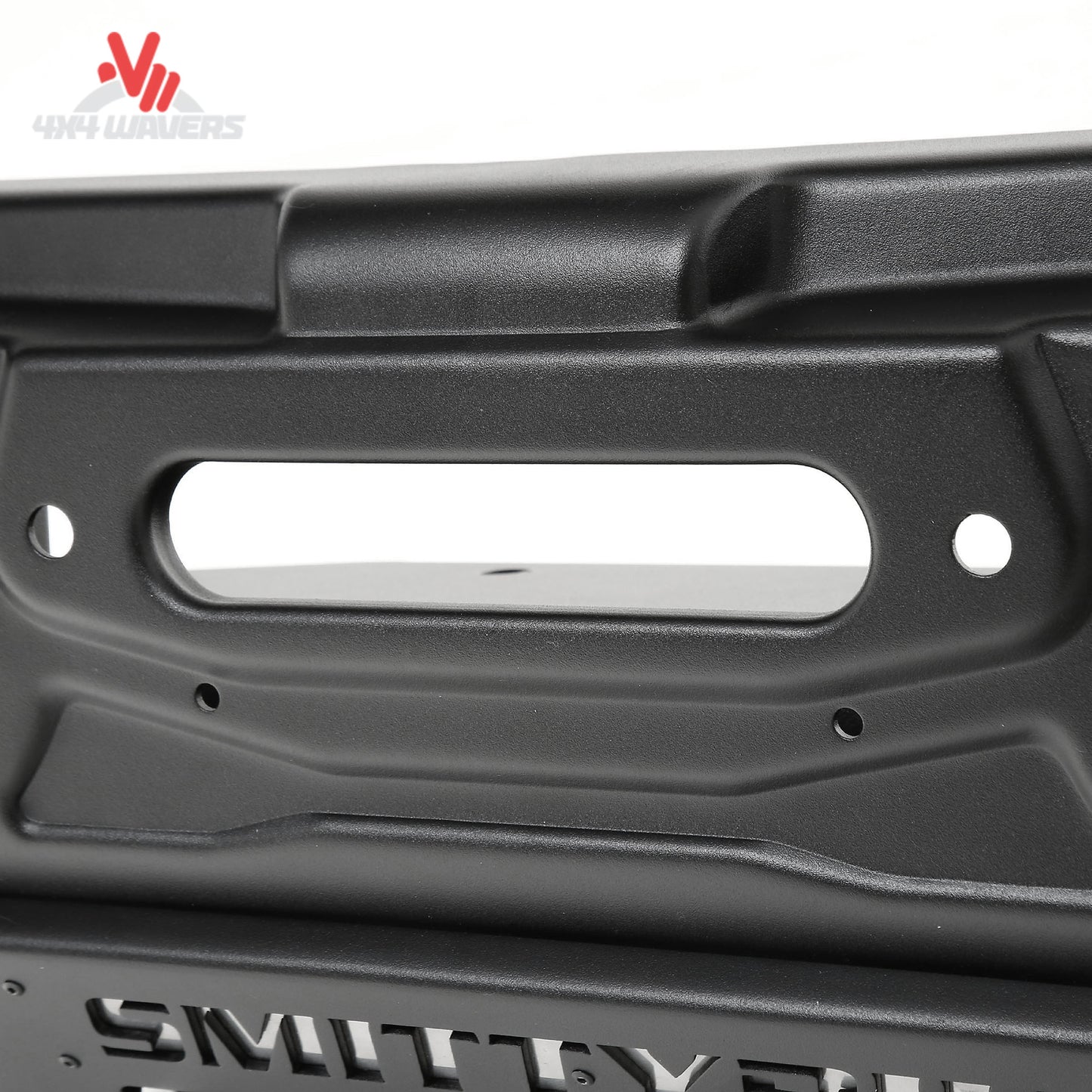 Integrated D-ring recovery mounts on Smittybilt Stryker bumper