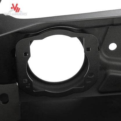 Integrated winch mount plate on Smittybilt Stryker front bumper