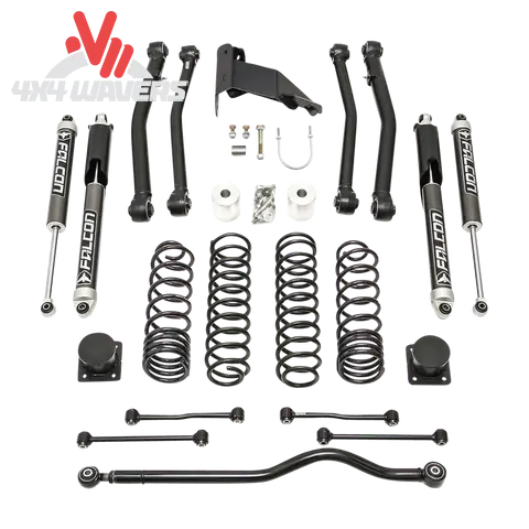 Close-up of ReadyLIFT Terrain Flex Max Lift Kit control arm for 2020-2026 Jeep Gladiator JT, showcasing durable suspension components.