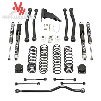 Close-up of ReadyLIFT Terrain Flex Max Lift Kit control arm for 2020-2026 Jeep Gladiator JT, showcasing durable suspension components.