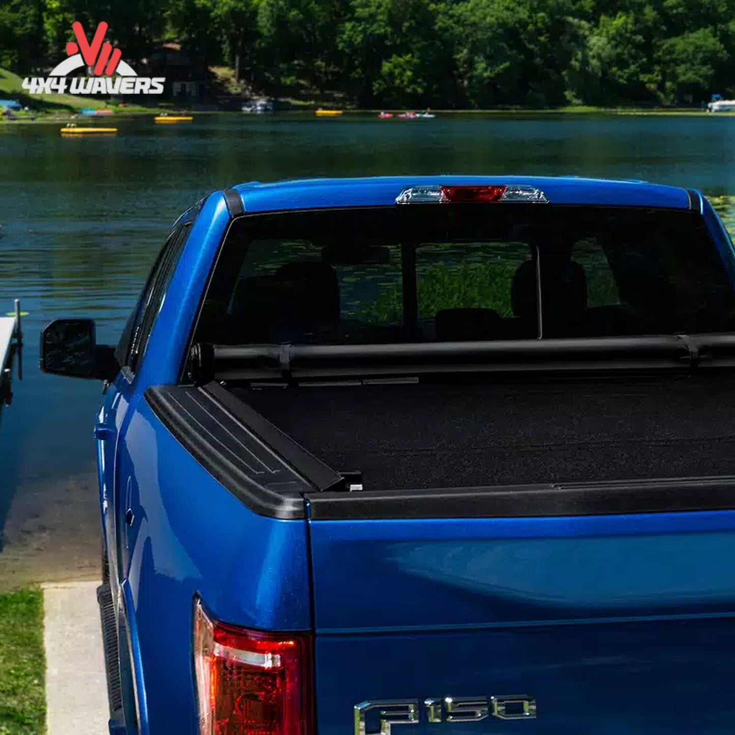 TruXedo Lo Pro soft roll-up tonneau cover installed on a 2009-2014 Ford F-150 with a 5.5-foot bed, showing the sleek, low-profile design.