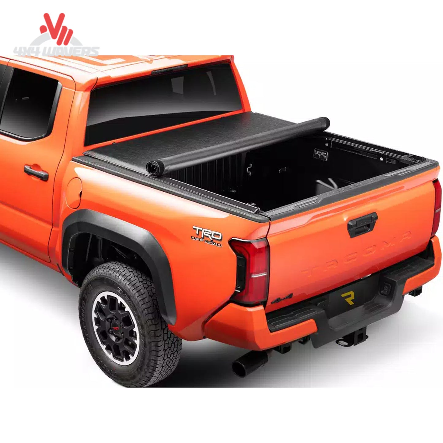 Side stance view of Ford F150 truck with installed low profile TruXedo Lo Pro cover 598601