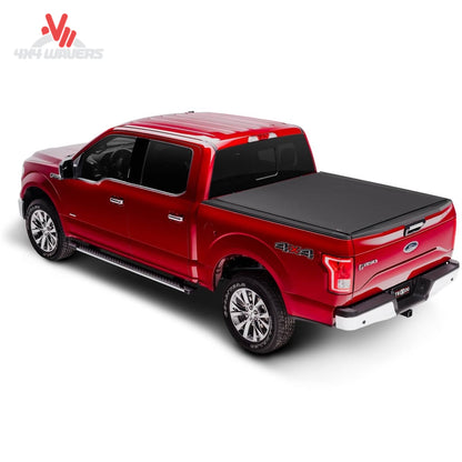 TruXedo Pro X15 soft roll-up tonneau cover installed on a 2009-2014 Ford F-150 with a 5.5-foot bed, showing the cover on the truck bed.
