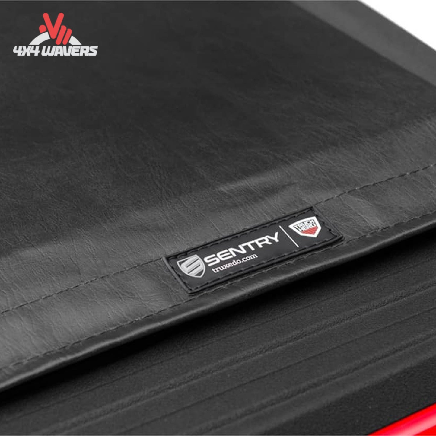 Close-up showing heavy-duty aluminum slats bonded beneath vinyl for added security