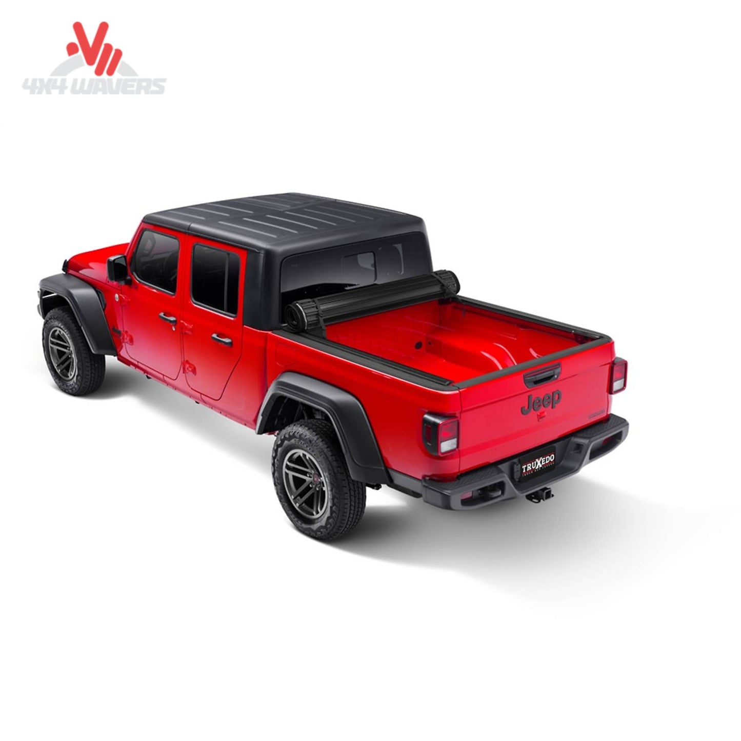 TruXedo Sentry rolled open for complete Jeep Gladiator bed access