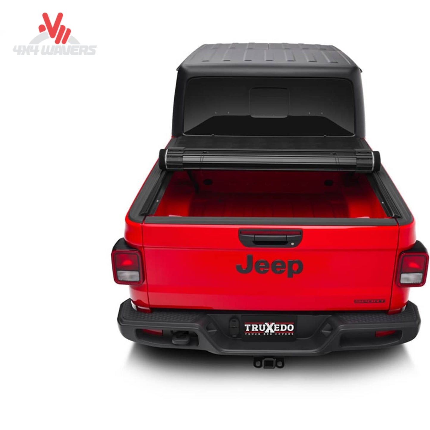 TruXedo Sentry rolled open for complete Jeep Gladiator bed access