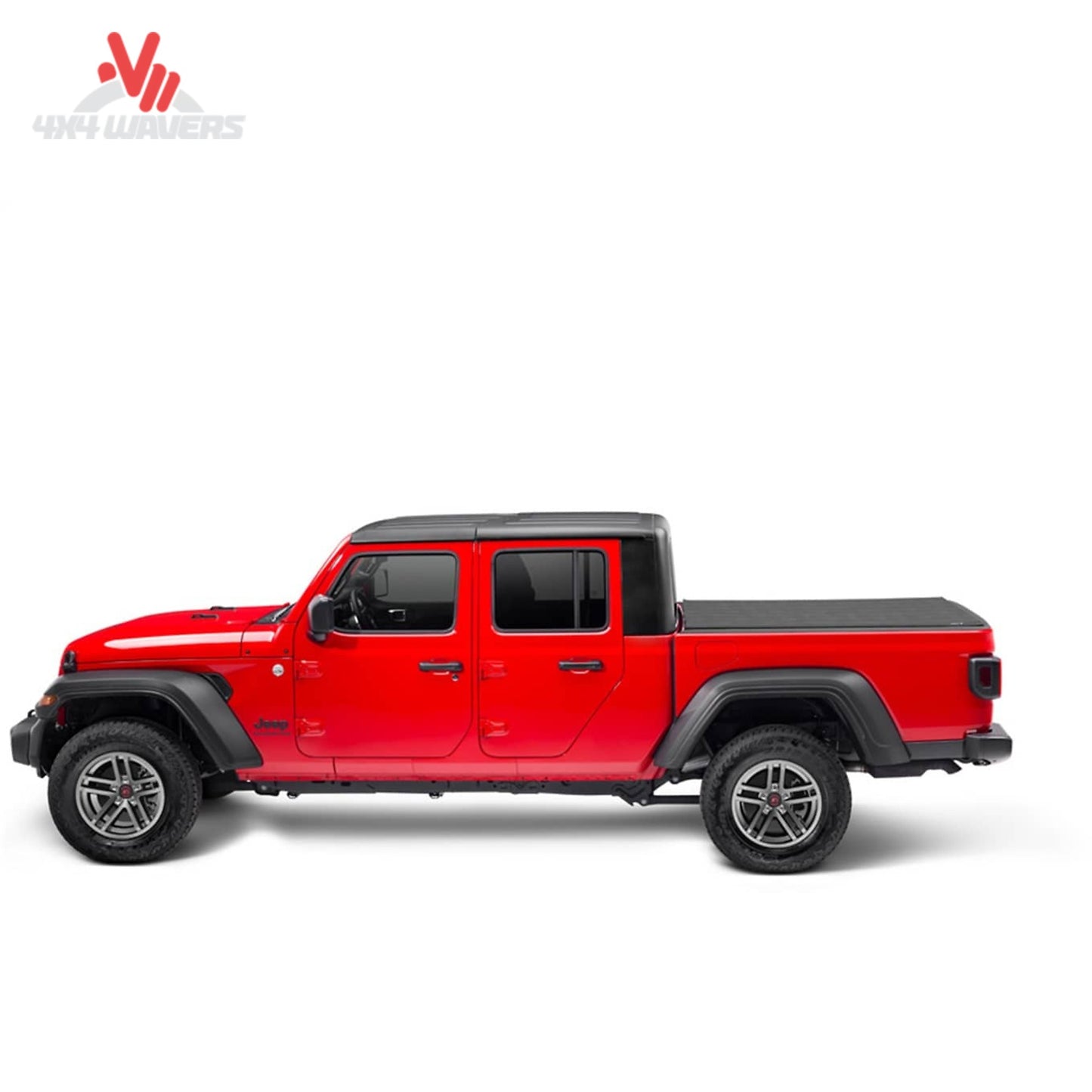 Low-profile TruXedo Sentry tonneau cover closed on Jeep Gladiator
