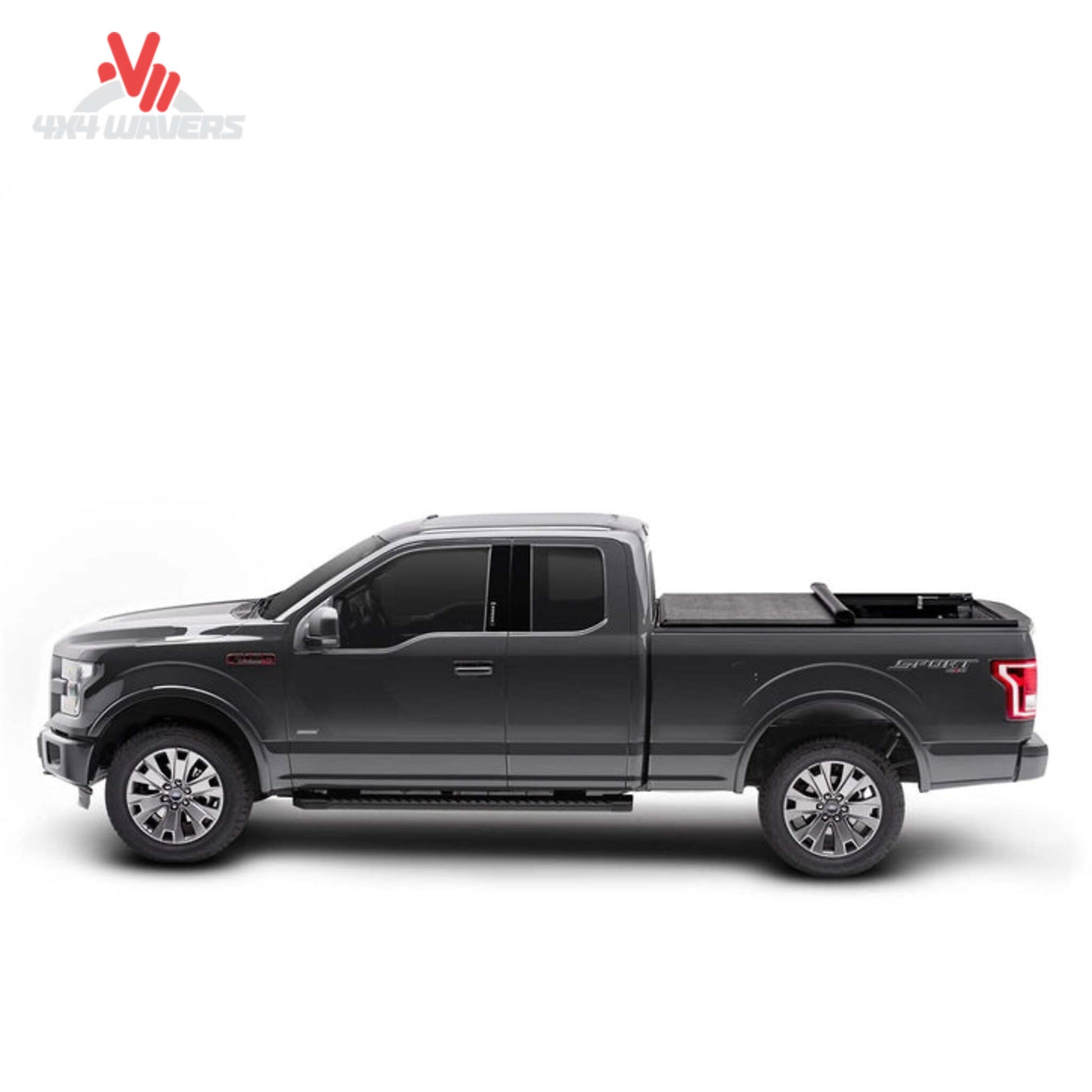 TruXedo TruXport soft roll-up tonneau cover on a 2009-2014 Ford F-150 with a 5.5-foot truck bed, installed on the truck bed.