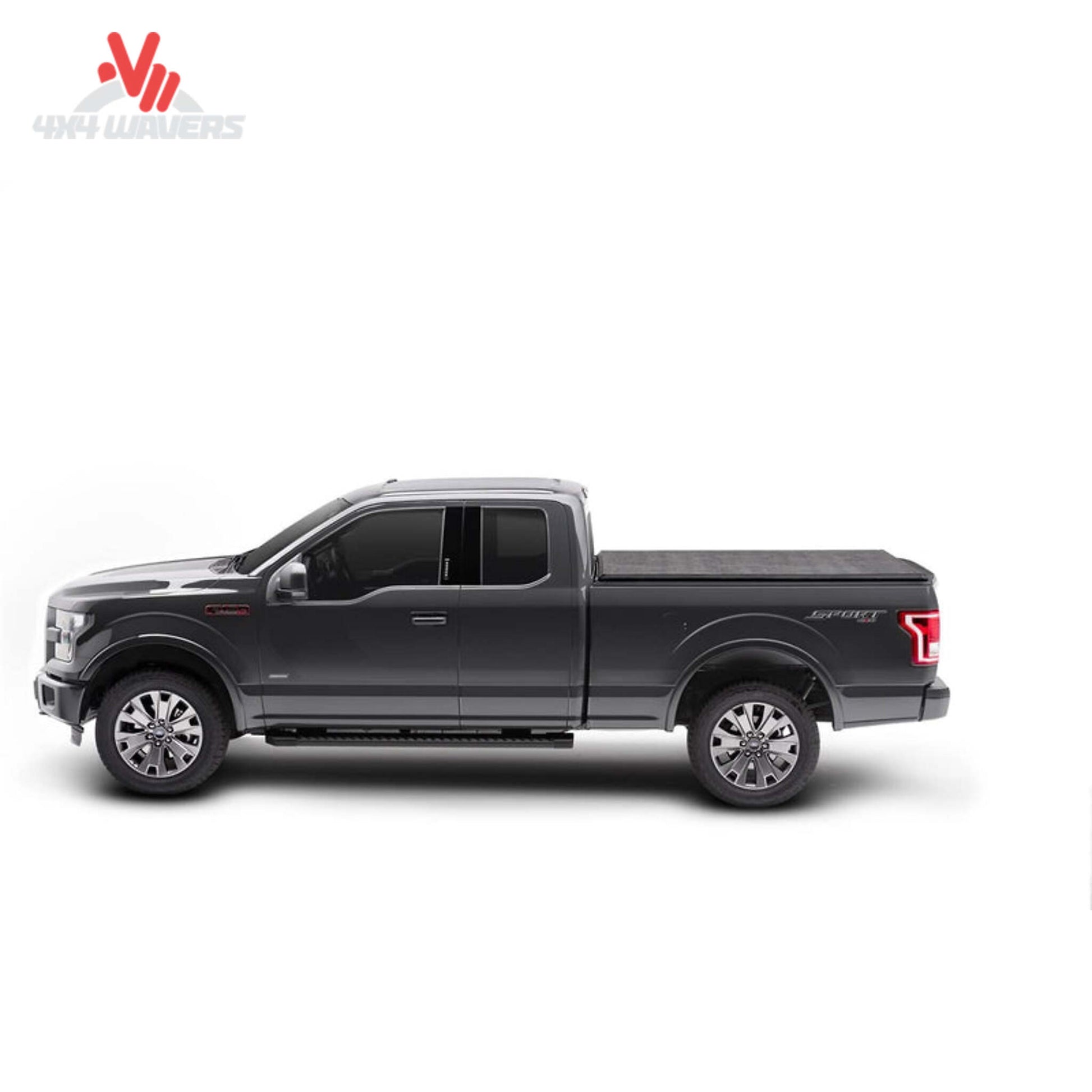 TruXedo TruXport soft roll-up tonneau cover on a 2009-2014 Ford F-150 with 6.5-foot bed, installed over truck bed.