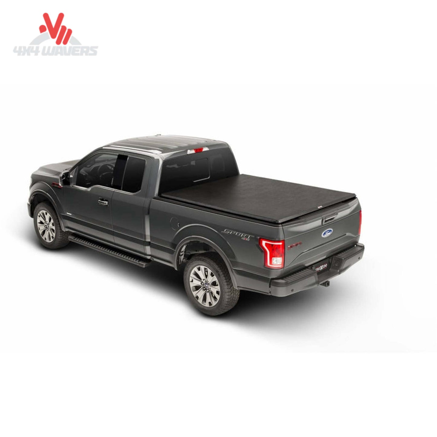 TruXedo TruXport soft roll-up tonneau cover on a 2009-2014 Ford F-150 with a 6.5-foot bed, showing the cover installed on the truck bed.