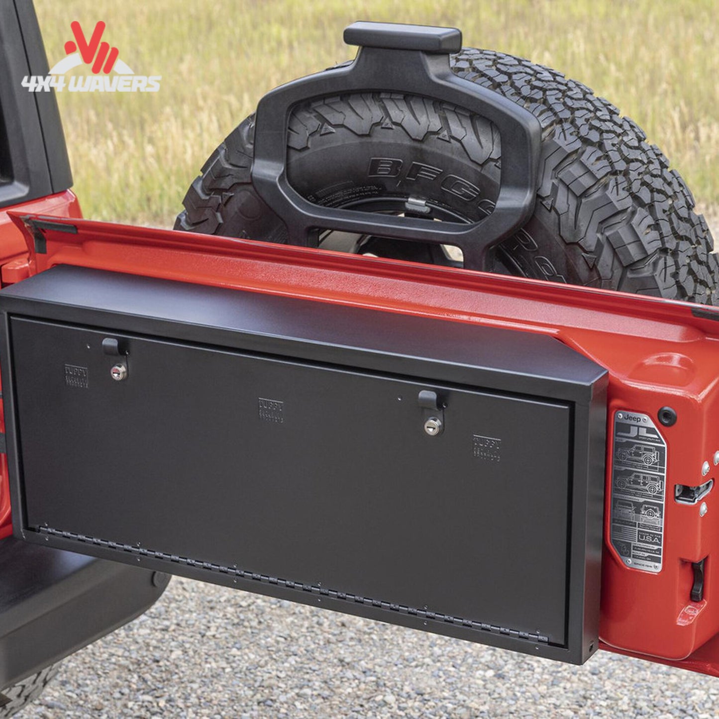 Close-up view of Tuffy 10-tumbler security lock with weather-resistant sealing technology