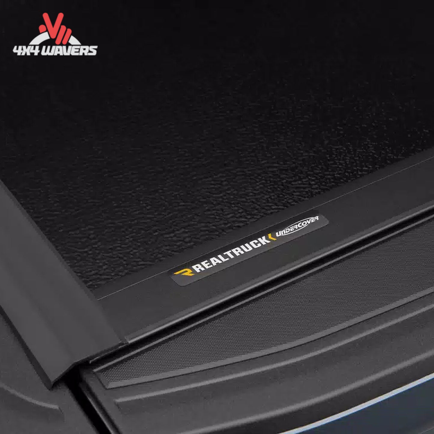 Rubber perimeter seals and water management system for UnderCover Flex tonneau cover FX21002