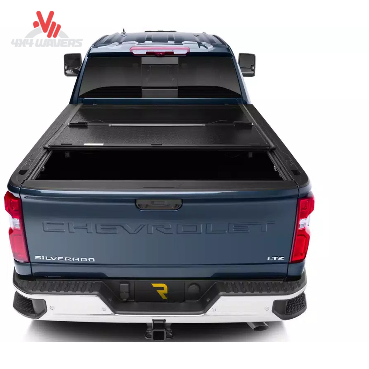 Textured black FRP composite hard folding truck bed cover for 2004-2014 Ford F150 5.5 bed FX21002