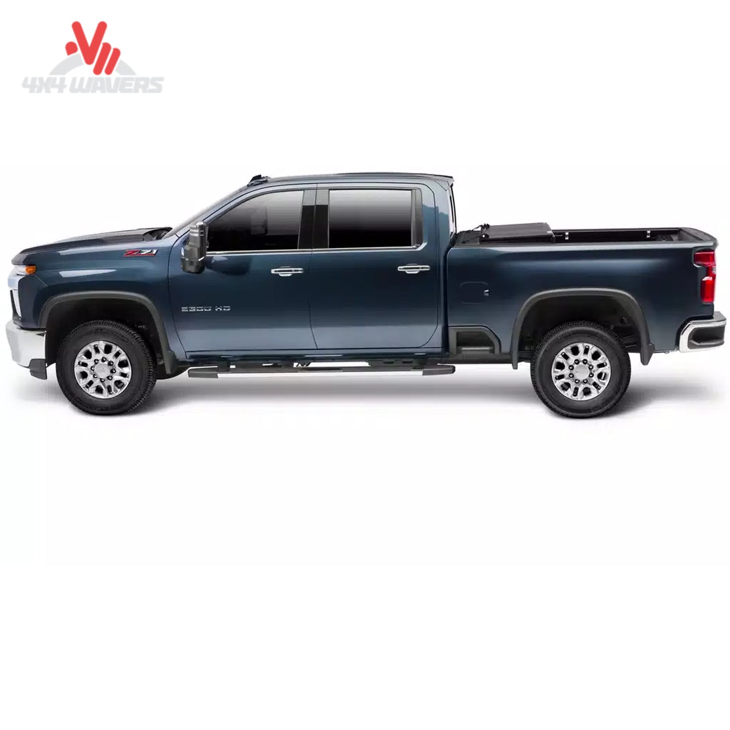 Textured black FRP composite hard folding truck bed cover for 2004-2014 Ford F150 5.5 bed FX21002