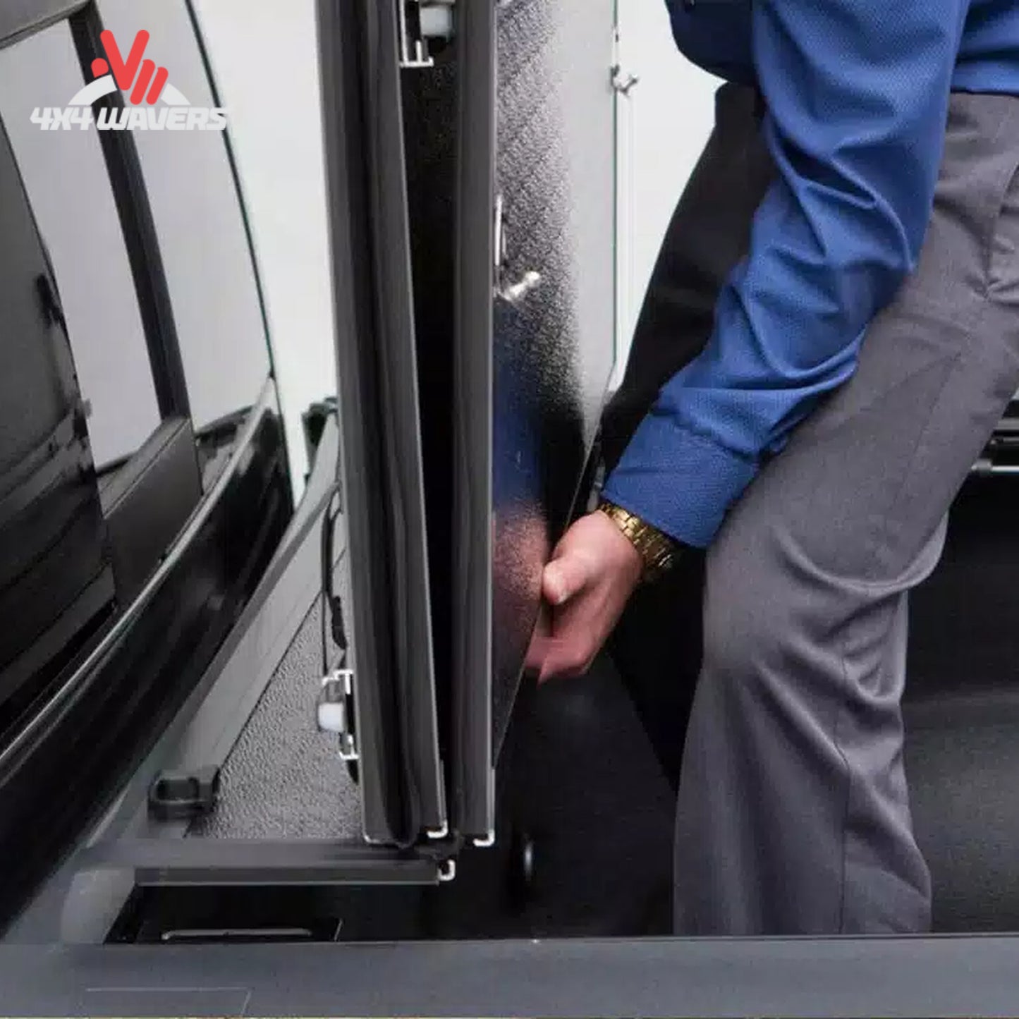 UnderCover Flex hard folding tonneau cover for 2004 to 2014 Ford F150 5 5ft bed FX21002